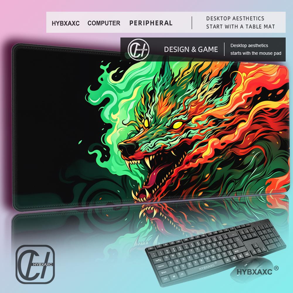 Gaming Accessories White - HYBXAXC Large gaming mouse pad black