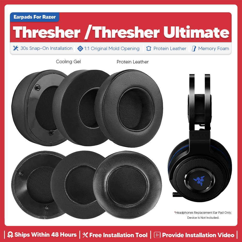 Gaming Headphone Accessories - Replacement Ear Pads For Razer Thresher
