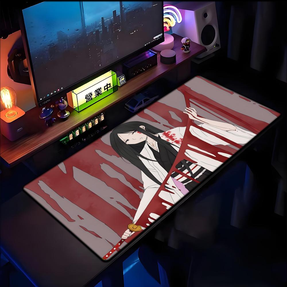 Gaming Accessories White - Large Mouse Pad black white Anime