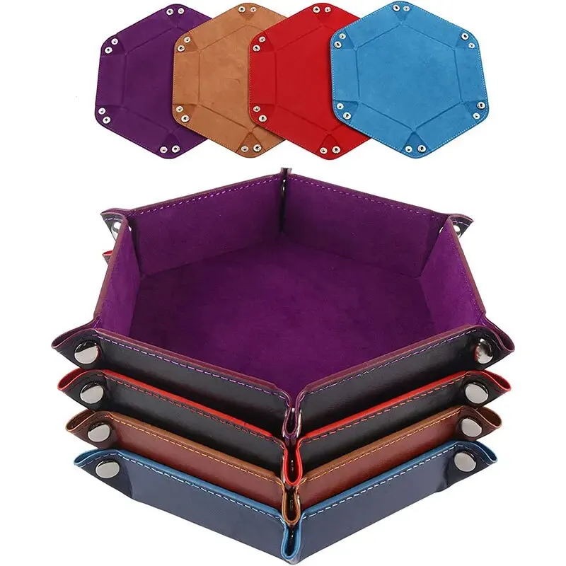 1pc Hexagonal Dice Tray and Mi - Gaming Accessories Box 评论和价格