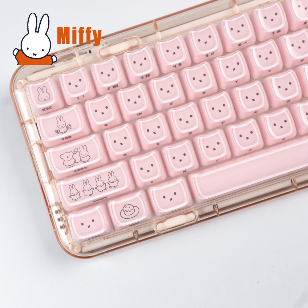 Kawaii Miffy Keycaps Cute Rabb - Gaming Accessories Kawaii 评论和价格