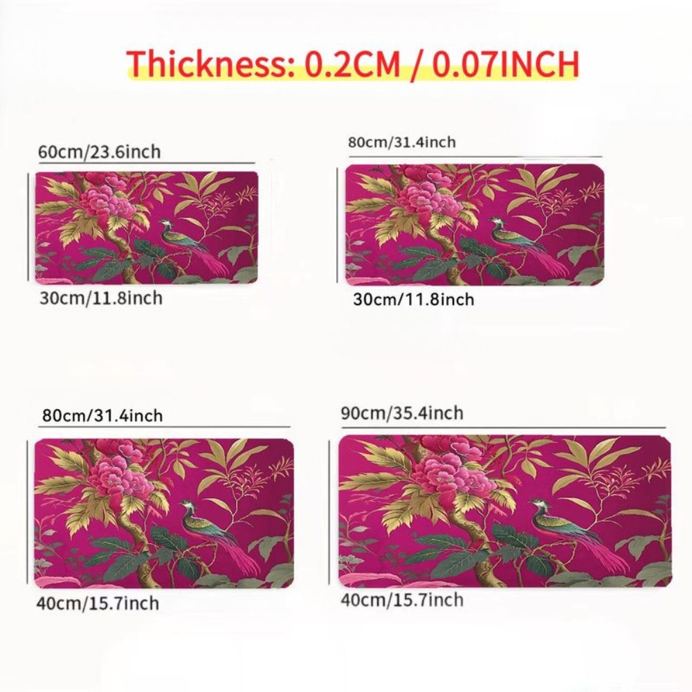 Bright pink flower and bird pa - Gaming Accessories White 评论和价格