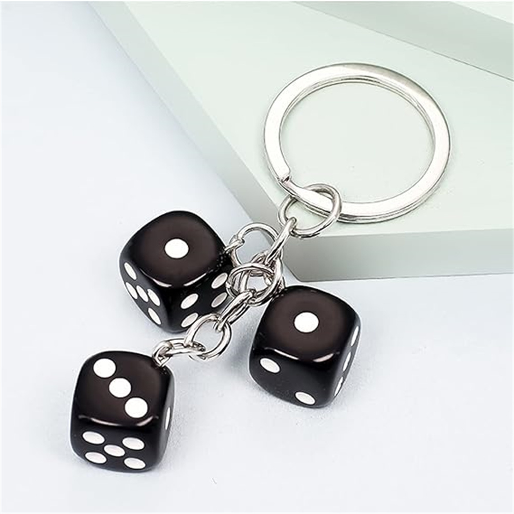 Cute 3D Dice Keychain Gaming R - Gaming Accessories Men 评论和价格