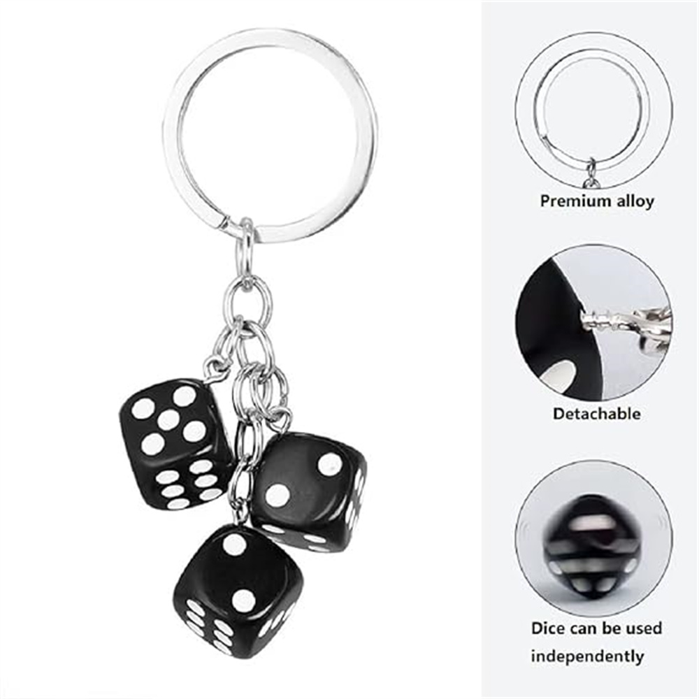 Cute 3D Dice Keychain Gaming R - Gaming Accessories Men 评论和价格