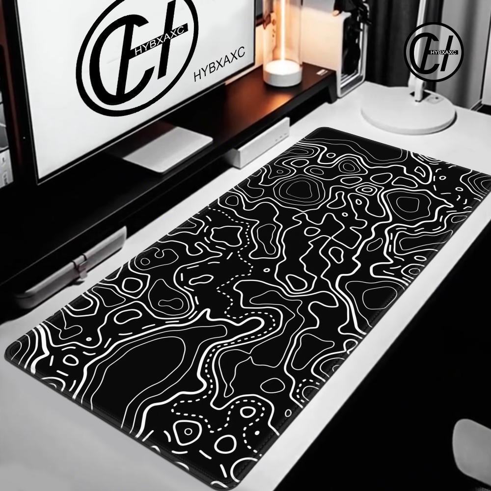 1200x600 Black White Topograph - Gaming Accessories White 评论和价格