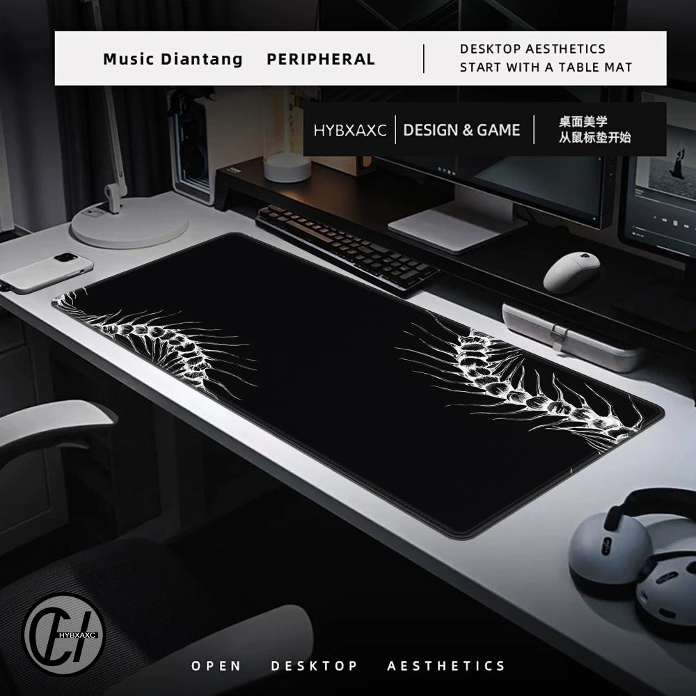 Black White Gothic Mouse Pad L - Gaming Accessories White 评论和价格