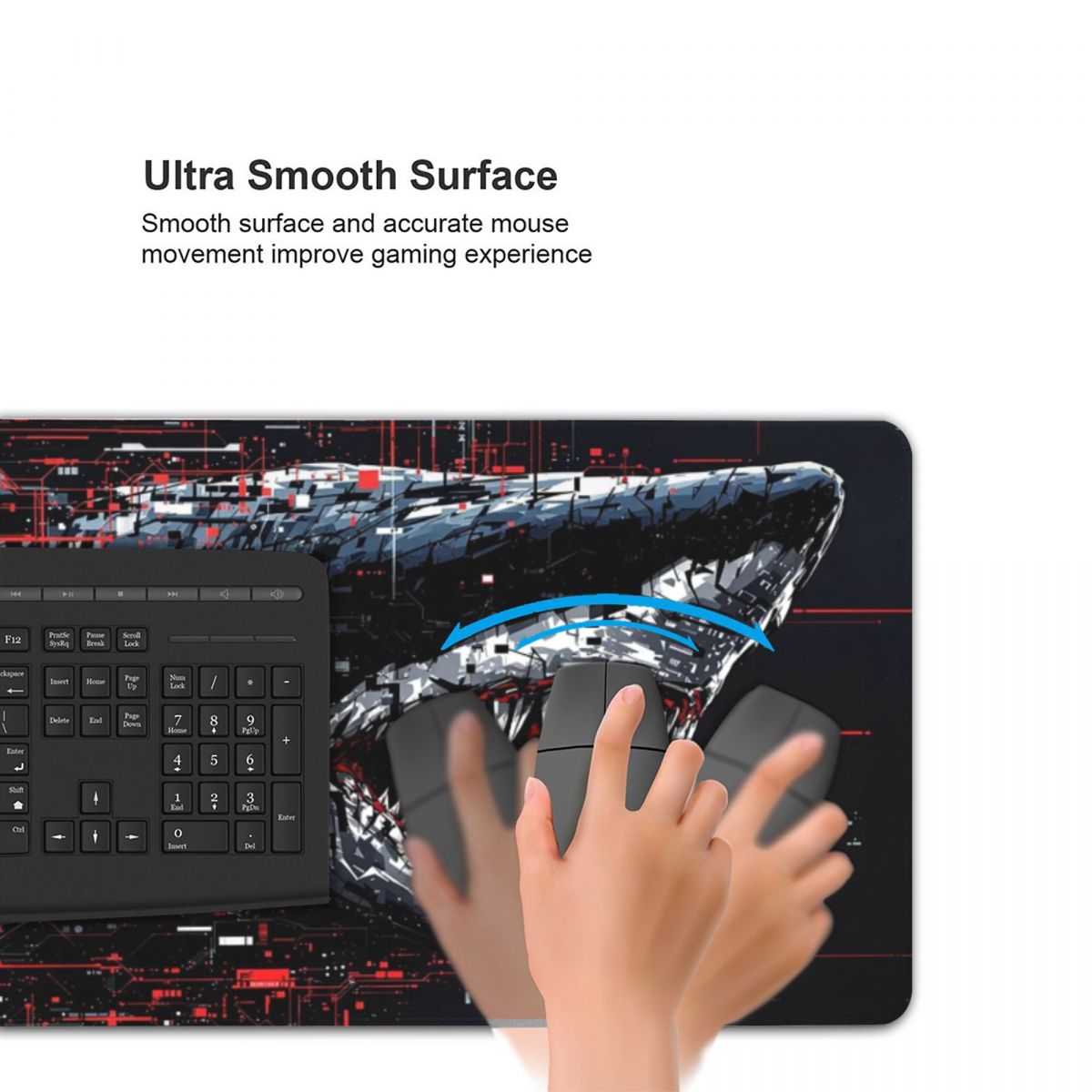 Ferocious Great White Shark La - Gaming Accessories White 评论和价格