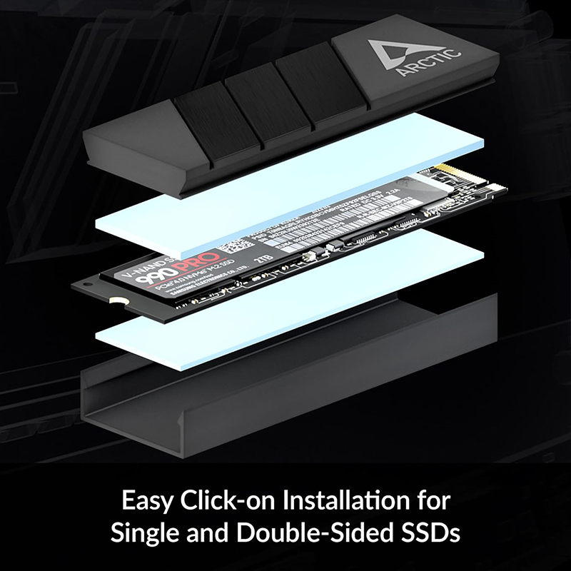 ARCTIC M2 Pro Black heatsink C - M2 Heatsink Cooler 评论和价格
