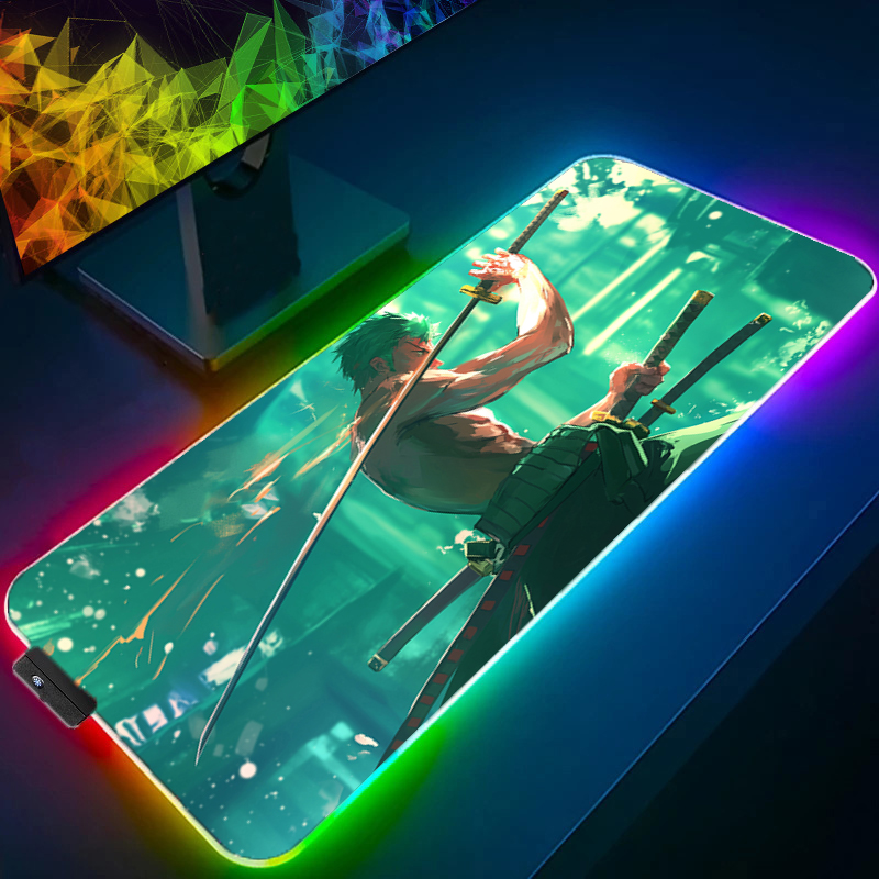 ONE PIECE Zoro Mouse Pad RGB G - Gaming Accessories Women 评论和价格