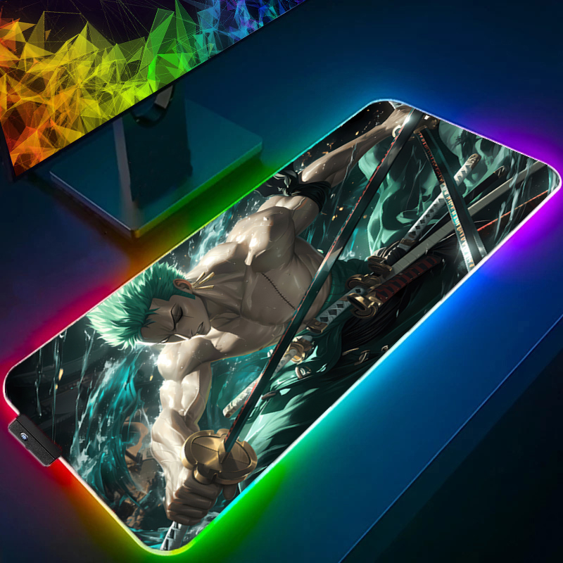 ONE PIECE Zoro Mouse Pad RGB G - Gaming Accessories Women 评论和价格