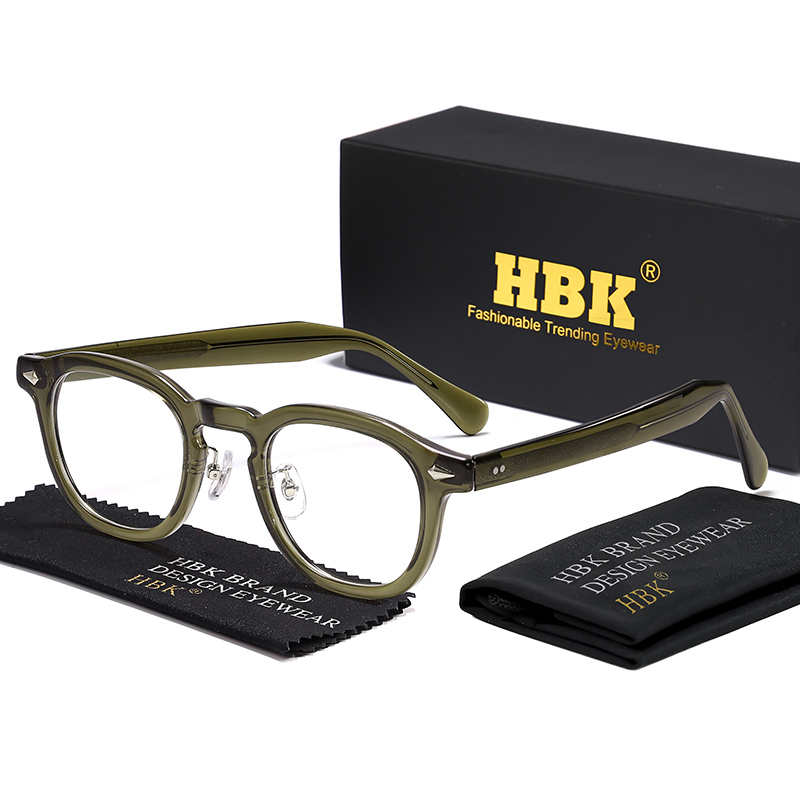 HBK Retro Oval Glasses Frames  - Gaming Accessories Men 评论和价格