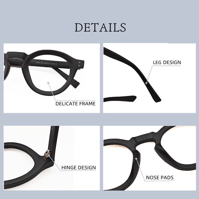 New Retro Round Glasses Frame  - Gaming Accessories Men 评论和价格