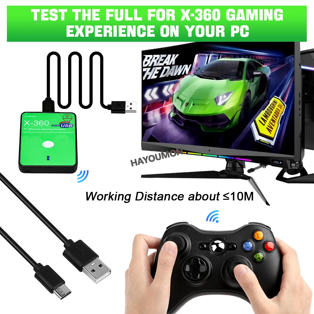 Wireless Gaming Receiver USB A - Play Gaming Accessories Xbox Controller 评论和价格