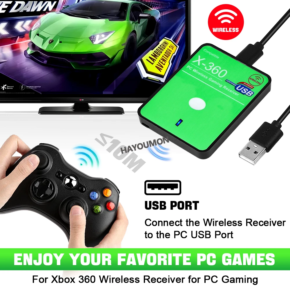 Wireless Gaming Receiver USB A - Play Gaming Accessories Xbox Controller 评论和价格