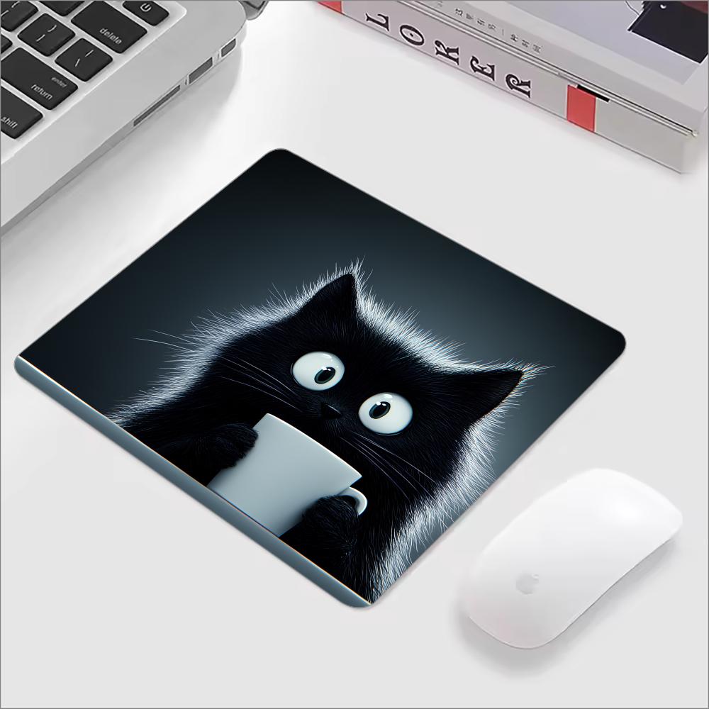 Kawaii Coffee Cat Mouse Pad Bl - Gaming Accessories Kawaii 评论和价格